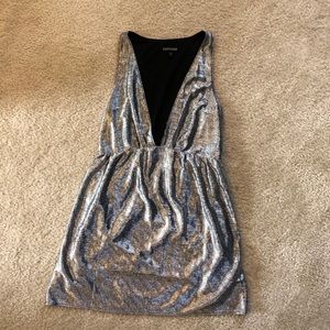 Silver party dress